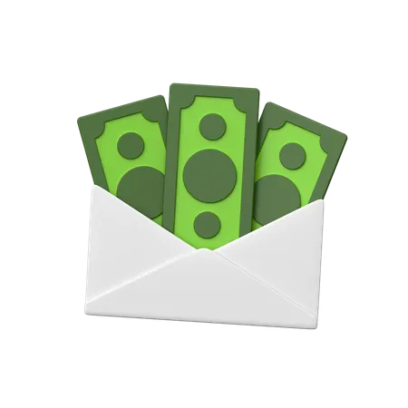 Salary Mail 3 D Icon Representing Digital Communication Of Earnings Symbolizing Payment Notifications Financial Transactions And Employment Correspondence 3D Icon