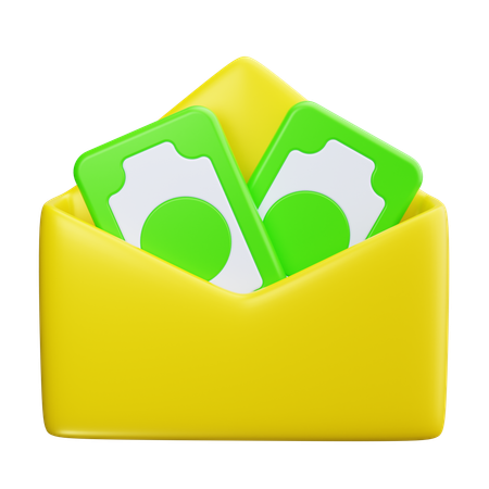 급여 메일  3D Icon