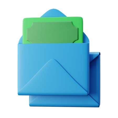 Salary Mail  3D Icon