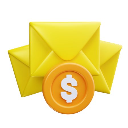 Salary Mail  3D Icon