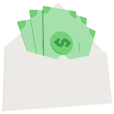 Salary Mail  3D Icon