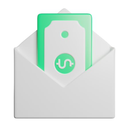 Salary mail  3D Icon