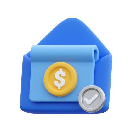 Salary Mail  3D Icon