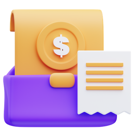 Salary Mail  3D Icon