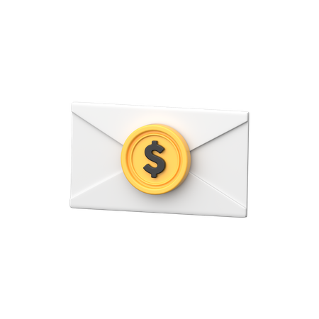Salary Mail  3D Icon