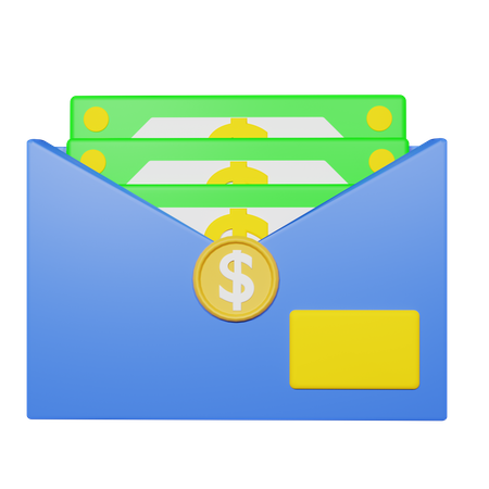 Salary Mail  3D Icon
