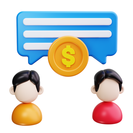 Salary Negotiation  3D Icon