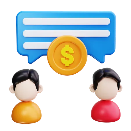 Salary Negotiation  3D Icon