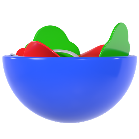 Salatschüssel  3D Illustration