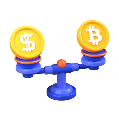 Saldo de bitcoins  3D Icon