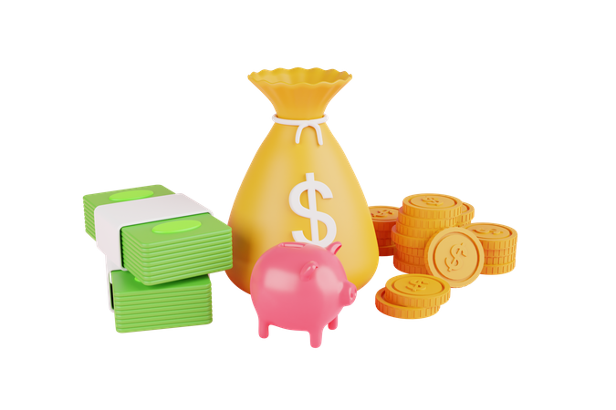 Saldo de capital  3D Icon