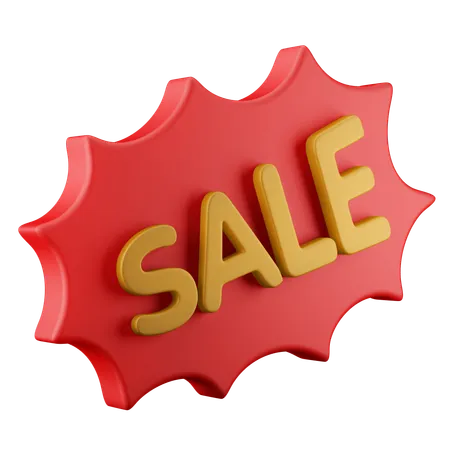 Sale Excited Notification 3 D Icon Illustration 3D Icon