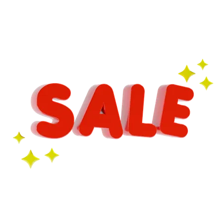 Sale Shopping Text 3 D Icon 3D Icon