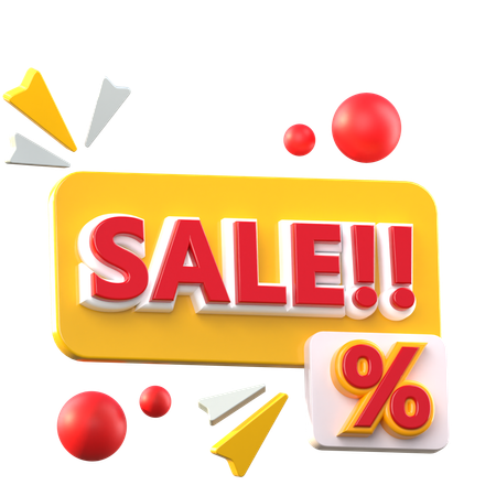 Sale  3D Icon