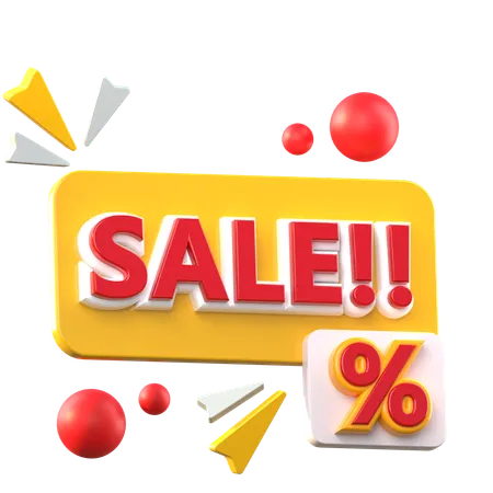 Sale  3D Icon