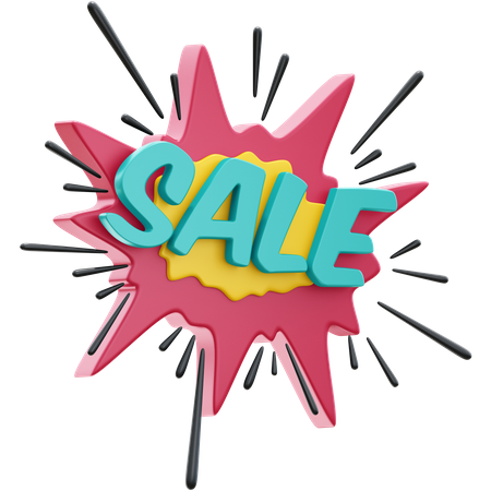 Sale  3D Illustration