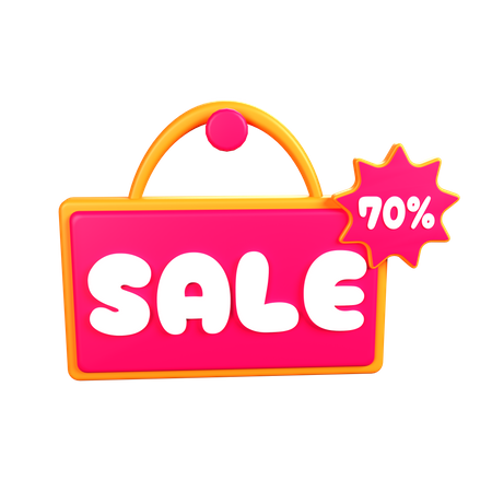 Sale 70%  3D Icon