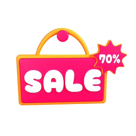 Sale 70%  3D Icon
