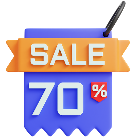 Sale 70 Percent  3D Icon