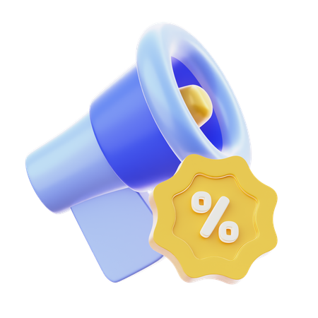 Sale Ads  3D Icon