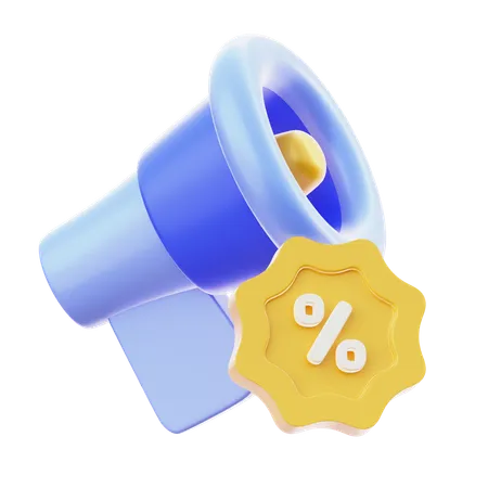 Sale Ads  3D Icon