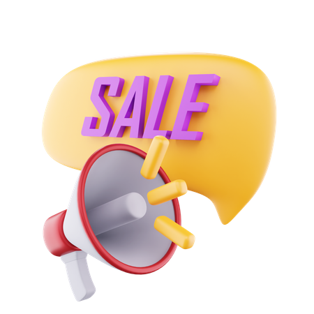 Sale Advertisement  3D Icon