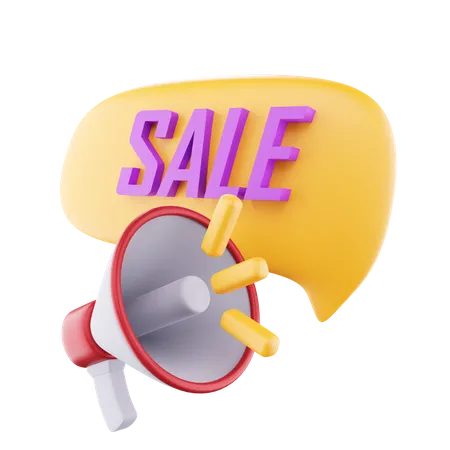 Sale Advertisement  3D Icon