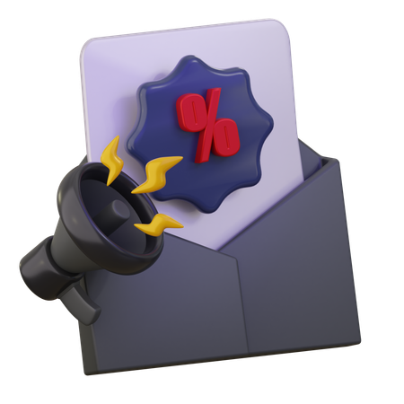 Sale Advertisement  3D Icon