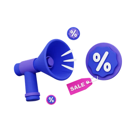 Sale Announcement  3D Icon