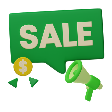 Sale Announcement  3D Icon