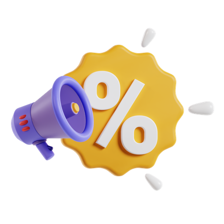 Sale Announcement  3D Icon