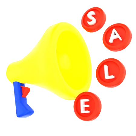 Sale announcement  3D Icon