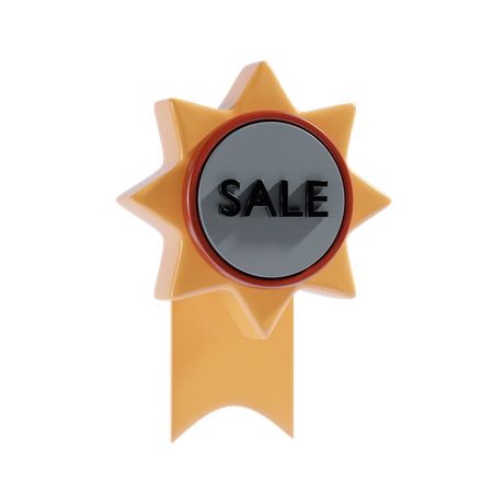 Sale badge  3D Illustration