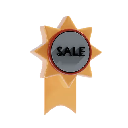 Sale Badge 3 D Icon 3D Illustration