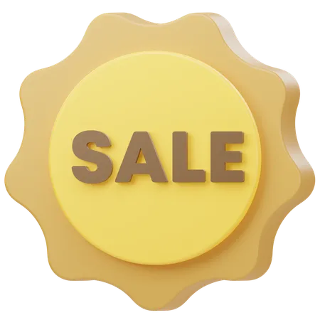 Sale Badge 3 D Illustration 3D Icon