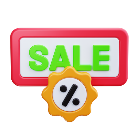 Sale Badge  3D Icon