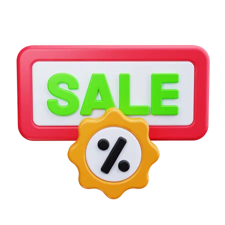 Sale Badge  3D Icon