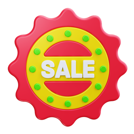 Sale Badge  3D Icon