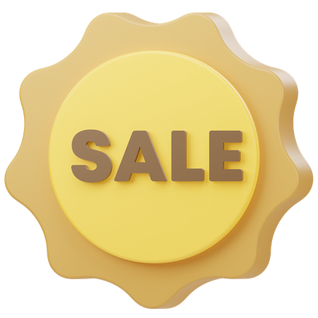 Sale Badge  3D Icon