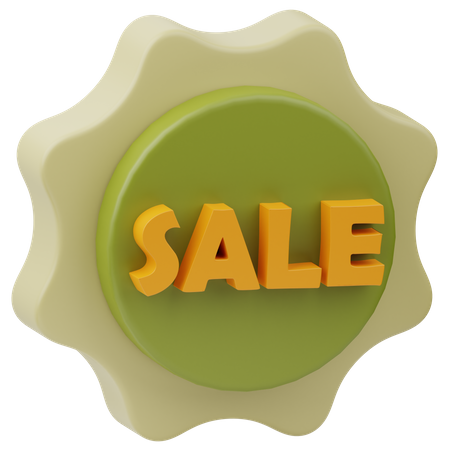 Sale Badge  3D Icon