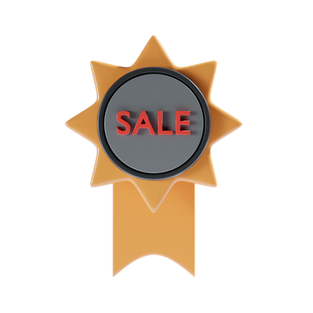 Sale badge  3D Illustration