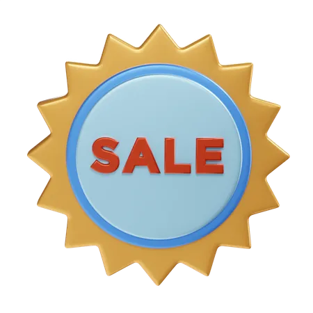 Sale Badge  3D Illustration