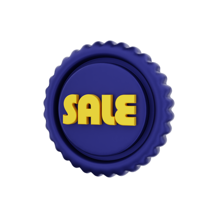Sale Badge 3D Illustration