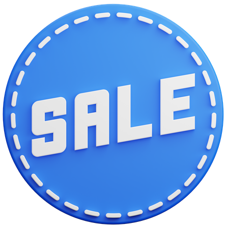 Sale Badge 3D Illustration
