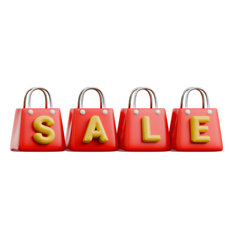 Sale Bag  3D Icon