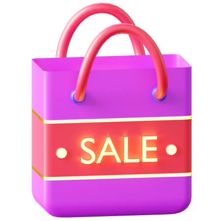 Sale Bag  3D Icon