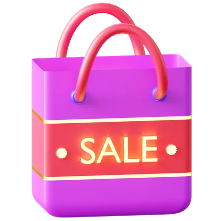 Sale Bag  3D Icon