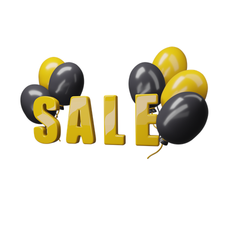 Sale Balloon  3D Icon