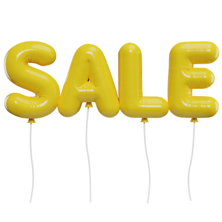 Sale Balloon  3D Icon