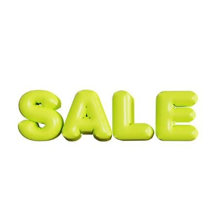 Sale Balloons  3D Icon